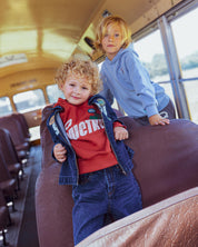 Roestrode hoodie met tekstprint | Rust Red