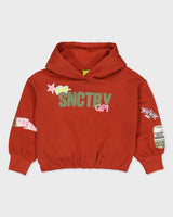 Roestrode sweater met applicaties | Rust Red