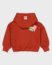 Roestrode sweater met applicaties | Rust Red