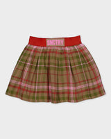 Geruite rok in groen, rood en beige | AOP Sand Check