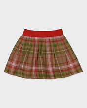 Geruite rok in groen, rood en beige | AOP Sand Check