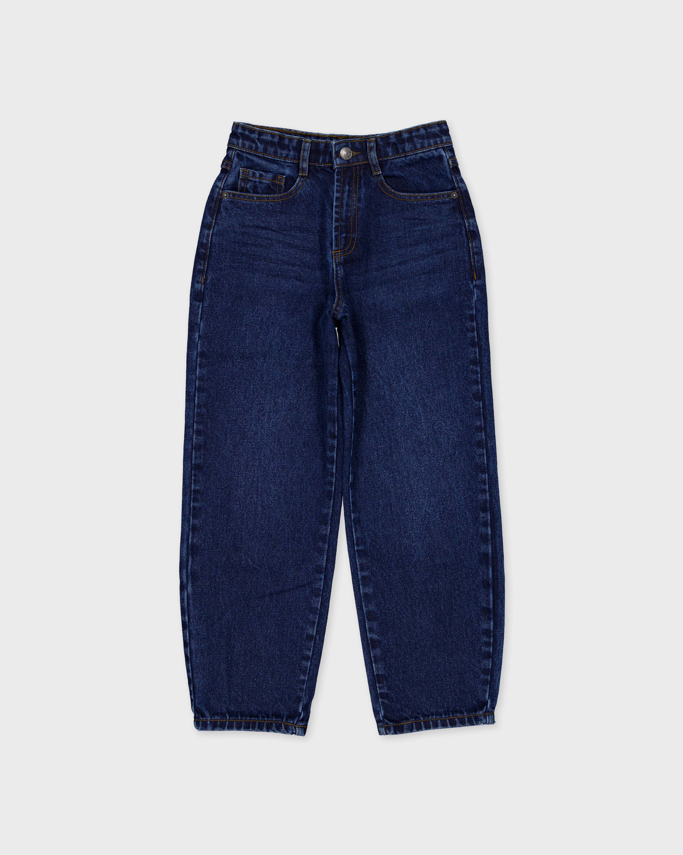Donkerblauwe jeans met rechte pijpen | Mid Blue Denim